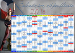 Calendrirer Republicain 2016 Avec Marianne Rock Bd