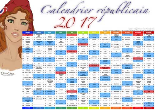 Calendrier républicain 2017 bd